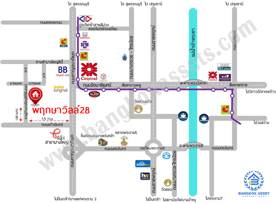 ทาวน์เฮ้าส์มือสองนนทบุรี ห้องมุม! ม.พฤกษาวิลล์28 บางใหญ่-เซ็นทรัลเวสต์เกต ต่อเติมเต็ม เนื้อที่ 25.7 ตร.ว. ฟังก์ชั่น 4 ห้องนอน บนทำเลสุดสะดวก ใกล้ถนนกาญจนาภิเษก เพียง 8 นาทีจาก MRT สถานี ตลาดบางใหญ่...